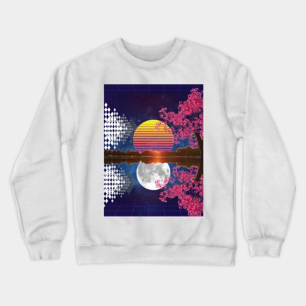 Day meets the Night Crewneck Sweatshirt by Space City Nicoya